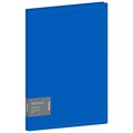 Папка с 10 файлами Berlingo "Soft Touch", 17мм, 700мкм, синяя, с внутр. карманом - фото 217192