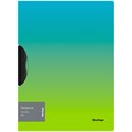Папка с пластиковым клипом Berlingo "Radiance" А4, 450 мкм, голубой/зеленый градиент - фото 218528