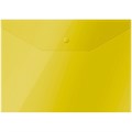 Папка-конверт на кнопке А4 Спейс 120 мк желтая - фото 219554