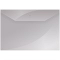 Папка-конверт на кнопке OfficeSpace  А4, 150мкм, прозрачная - фото 219557