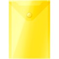 Папка-конверт на кнопке OfficeSpace, А6 (105*148мм), 150мкм, желтая - фото 219571