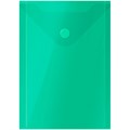 Папка-конверт на кнопке OfficeSpace, А6 (105*148мм), 150мкм, зеленая - фото 219572