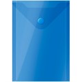 Папка-конверт на кнопке А6 OfficeSpace (105*148мм), 150мкм, полупрозрачная, синяя - фото 219574