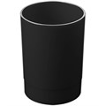 Подставка-стакан Стамм "Офис", пластик, круглый, черный - фото 224181