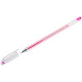 Ручка гелевая Crown "Hi-Jell Color" розовая, 0,7мм - фото 229220