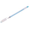 Ручка гелевая Crown "Hi-Jell Pastel" голубая пастель, 0,8мм - фото 229313