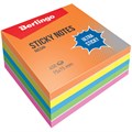 Самоклеящийся блок Berlingo "Ultra Sticky", 75*75мм, 450л, 5 неоновых цветов + 1 белый - фото 233174