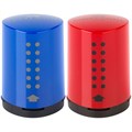 Точилка пластиковая Faber-Castell "Grip 2001 Mini", 1 отверстие, контейнер, красная/синяя - фото 249955