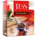 Чай Tess "Pleasure", черный, тропич. фрукты, лепестки цветов,шиповник,яблоко, 100 фольг.пак. по 1,5г - фото 253754