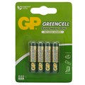 Батарейка GP Greencell AAA (R03) 24S солевая, BL4 - фото 263302