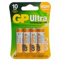 Батарейка GP Ultra AA (LR06) 15AU алкалиновая, BC4 - фото 263433