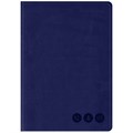 Телефонная книга А5, 80л., кожзам, OfficeSpace "Nebraska" темно-синий, с вырубкой - фото 265876