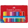 Карандаши цветные Faber-Castell "Grip", 48цв.+3, трехгран., заточен., метал. уп., с кистью, точилкой - фото 279891