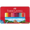 Карандаши цветные Faber-Castell, 60цв.+2 ч/г кар.+ластик+точилка, заточен., метал. кор. - фото 279955