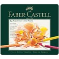 Карандаши цветные художественные Faber-Castell "Polychromos" 24цв., заточен., метал. коробка - фото 280661