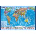 Карта "Мир" политическая Globen, 1:32млн., 1010*700мм, интерактивная, европодвес - фото 280756