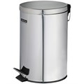 Ведро-контейнер для мусора (урна) OfficeClean Professional, 12л,  нержавеющая сталь, хром - фото 286453