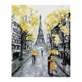 Алмазная мозаика ТРИ СОВЫ "Желтый Париж", 40*50см, холст, картонная коробка с пластиковой ручкой - фото 352471