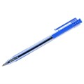 Ручка шариковая автоматическая СТАММ "500" синяя, 0,7мм, тонированный корпус - фото 357800