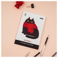 Скетчбук для рисования маркерами 50л. А5 на склейке MESHU "Cat", 90г/м2, soft touch - фото 359691