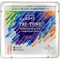 Карандаши многоцветные Koh-I-Noor "TRI-TONE 3444", 24шт, металл.коробка - фото 369624