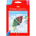 Карандаши цветные Faber-Castell 36цв., трехгран., заточен., картон, европодвес, с точилкой - фото 369629