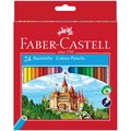 Карандаши цветные Faber-Castell "ECO ЗАМОК" 24 цвета+точилка, заточен., европодвес - фото 369922