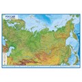 Карта "Россия" физическая Globen, 1:8,5млн., 1010*700мм, интерактивная, с ламинацией, европодвес - фото 370673