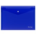 Папка-конверт на кнопке Berlingo "No Secret", А4, 200мкм, синяя - фото 370696