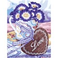 Картина по номерам на картоне ТРИ СОВЫ "С любовью", 30*40, с акриловыми красками и кистями - фото 370969