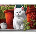 Картина по номерам на холсте ТРИ СОВЫ "Пушистый котенок", 40*50, с акриловыми красками и кистями - фото 371982