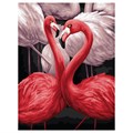 Картина по номерам на холсте ТРИ СОВЫ "Розовые фламинго", 30*40, с акриловыми красками и кистями - фото 372030