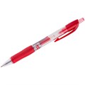 Ручка гелевая автоматическая Crown "CEO Jell" красная, 0,7мм, грип - фото 372555