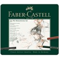 Набор художественных изделий Faber-Castell "Pitt Monochrome", 21 предмет, метал. кор. - фото 373527