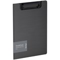 Папка-планшет с зажимом Berlingo "Steel&Style" A5+, 1800мкм, пластик (полифом), черная - фото 373579