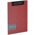 Папка-планшет с зажимом Berlingo "Steel&Style" A5+, 1800мкм, пластик (полифом), красная - фото 373817
