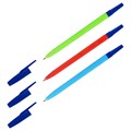 Ручка шариковая СТАММ "049" синяя, 0,7мм, неоновый микс - фото 374396
