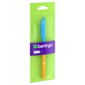 Ручка шариковая Berlingo "Skyline", светло-синяя, 0,7мм, игольчатый стержень, грип,  пакет - фото 375255