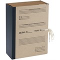 Короб архивный с завязками OfficeSpace, 120мм, переплетный картон, до 1100л. - фото 377345