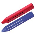 Ластик Faber-Castell "Grip 2001", трехгранный, 90*15*15мм, красный/синий - фото 378864