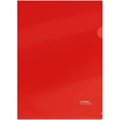 Папка-уголок СТАММ А4, 180мкм, пластик, непрозрачная, красная - фото 380906