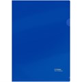 Папка-уголок СТАММ А4, 180мкм, пластик, непрозрачная, синяя - фото 380915