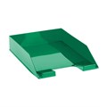 Лоток для бумаг горизонтальный СТАММ "Фаворит", тонированный зеленый - фото 382598