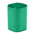 Подставка-стакан СТАММ "Фаворит", пластиковая, квадратная, тонированная зеленая - фото 384928