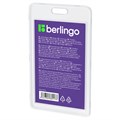 Бейдж вертикальный Berlingo "ID 100", 85*55мм, прозрачный, без держателя - фото 396827