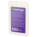 Бейдж вертикальный Berlingo "ID 200", 85*55мм, светло-серый, без держателя, крышка-слайдер - фото 396830