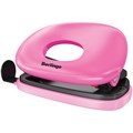 Дырокол Berlingo "Round" 10л., пластиковый, розовый - фото 402559