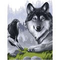 Картина по номерам на картоне ТРИ СОВЫ "Ворон и волк", 30*40, с акриловыми красками и кистями - фото 406547