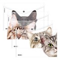 Папка-конверт на кнопке пластиковая ErichKrause Hiding Cats, A4, ассорти (в пакете по 12 шт.) - фото 455910