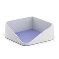Подставка для бумажного блока пластиковая ErichKrause Forte, Pastel, белый с фиолетовым - фото 458557